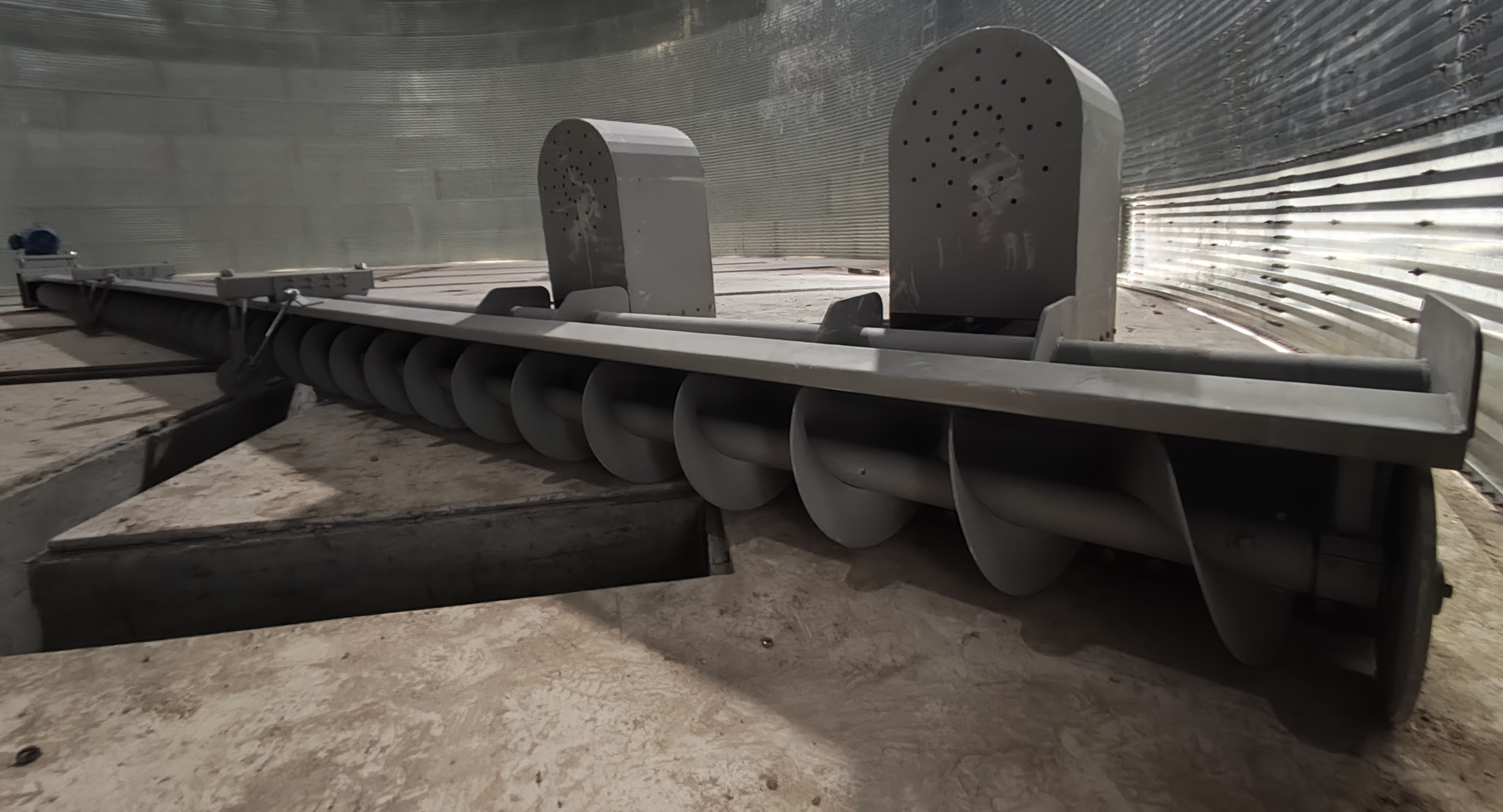 Barredores para silos de fondo plano
